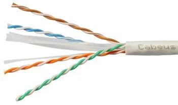Витая пара неэкранированная кат.6 Cabeus UTP-4P-Cat.6-SOLID-LSLTx-GY 4 пары серая