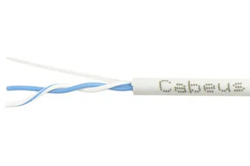 Витая пара UTP 5e Cabeus UTP-1P-Cat.5e-SOLID-LSZH-GY-25 1 пара одножильная LSZH серая 25 метров