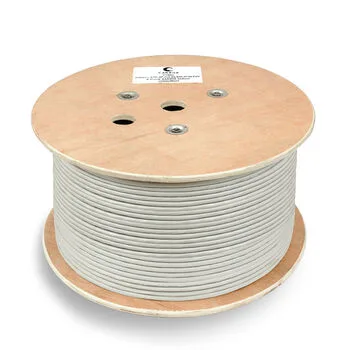Витая пара FTP 6 Cabeus FTP-4P-Cat.6-SOLID-GY-100 4 пары, одножильный, PVC нг(А)-LS серая 100 метров