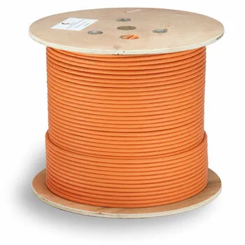 Витая пара FTP 6 Cabeus FTP-4P-Cat.6-SOLID-LSZH-100 4 пары, одножильный, LSZH оранжевая 100 метров