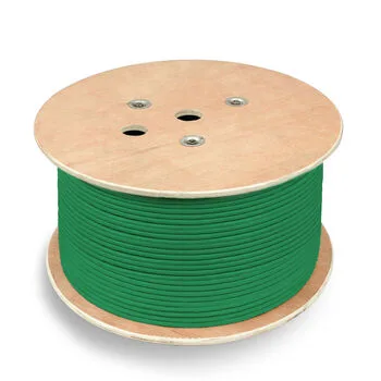 Витая пара FTP 6 Cabeus FTP-4P-Cat.6-SOLID-LSLTx-GN 4 пары, одножильный, LSLTx, зеленая 305 метров
