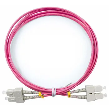 Шнур оптический duplex 1,5м SC-SC 50/125 мм OM4 LSZH Cabeus fop-50-om4-sc-sc-1,5m
