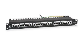 Патч-панель Cabeus 19" PL-24-Cat.5e-SH-Dual IDC 1U 24 порта