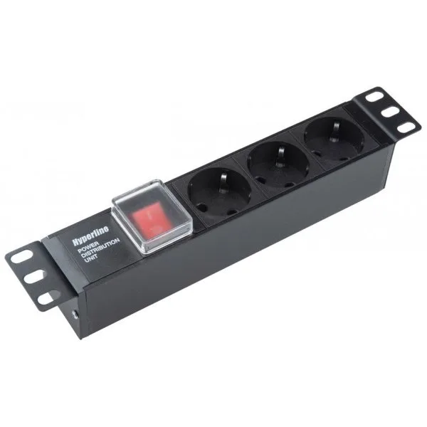 Hyperline SHE10-3SH-S-IEC Блок розеток для 10