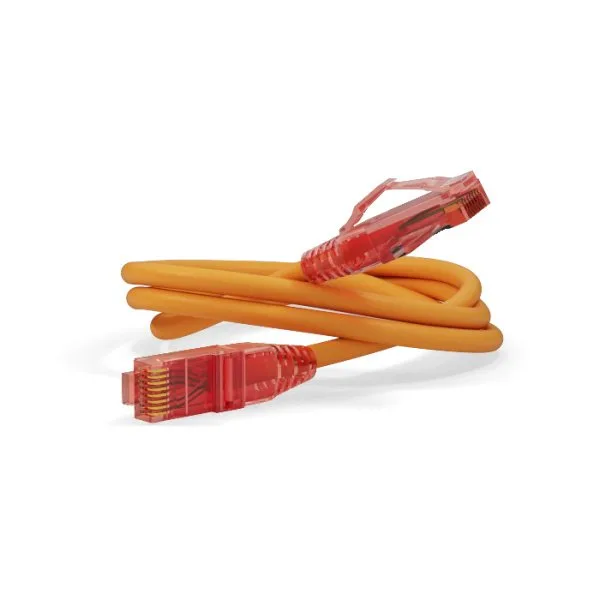 Патч-корд Hyperline PC-LPM-UTP-RJ45-RJ45-C5e-0.5M-LSZH-OR Кат.5е 0.5 м оранжевый