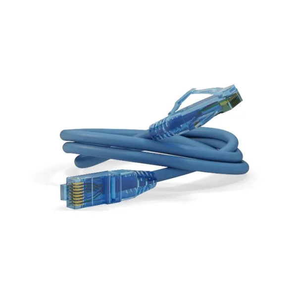 Патч-корд Hyperline PC-LPM-UTP-RJ45-RJ45-C6-2M-LSZH-BL Кат.6 2 м синий