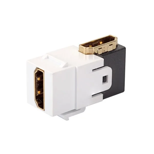 Модуль розеточный Eurolan, keystone, 1хHDMI (Type A), цвет: белый, (16B-HD-04WT)
