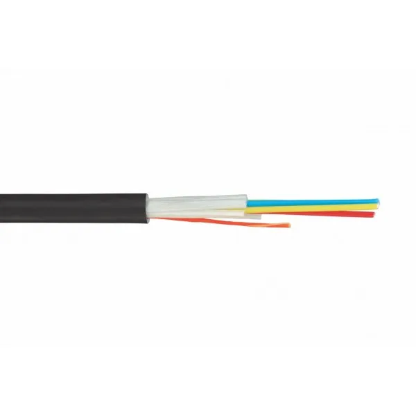 Кабель волоконно-оптический Eurolan Tight Buffer, 16хОВ, OS2 9/125, LSZH (нг(A)-HFLTx), Ø 6,8мм, универсальный, небронированный, упрочняющие стекловолоконные нити, цвет: чёрный 39t-s2-16-02bl