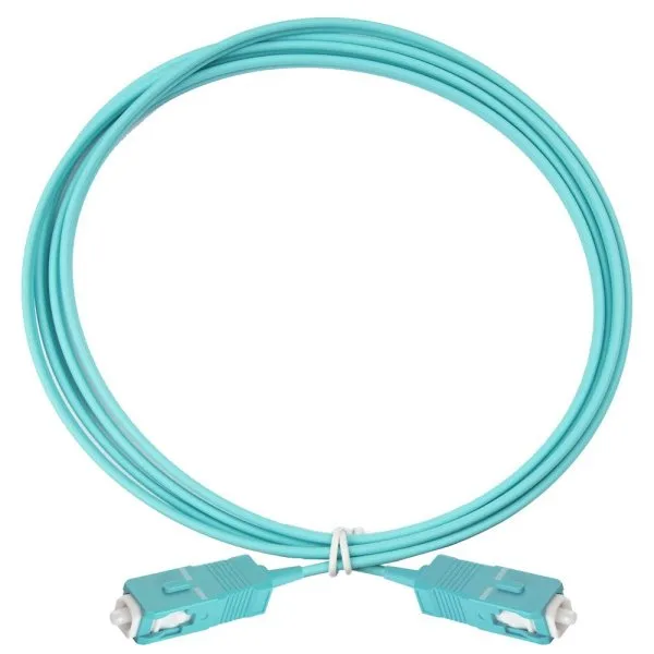 Коммутационный шнур оптический Eurolan Tight Buffer, Simplex SC/SC, OM3 50/125, LSZH (нг(A)-HFLTx), 5м, цвет: бирюзовый, (41E-30-SC-SC-05)