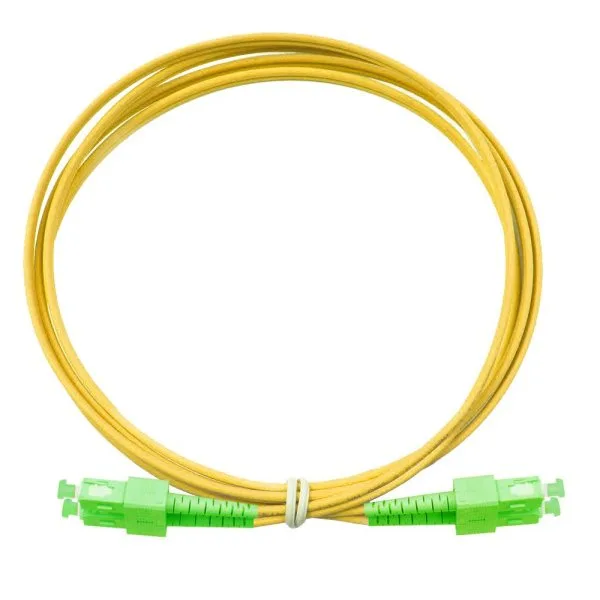 Коммутационный шнур оптический Eurolan Tight Buffer, Duplex SC/SC, OS2 9/125, LSZH (нг(A)-HFLTx), 15м, цвет: жёлтый, (41F-S2-SC-SC-15-AA)