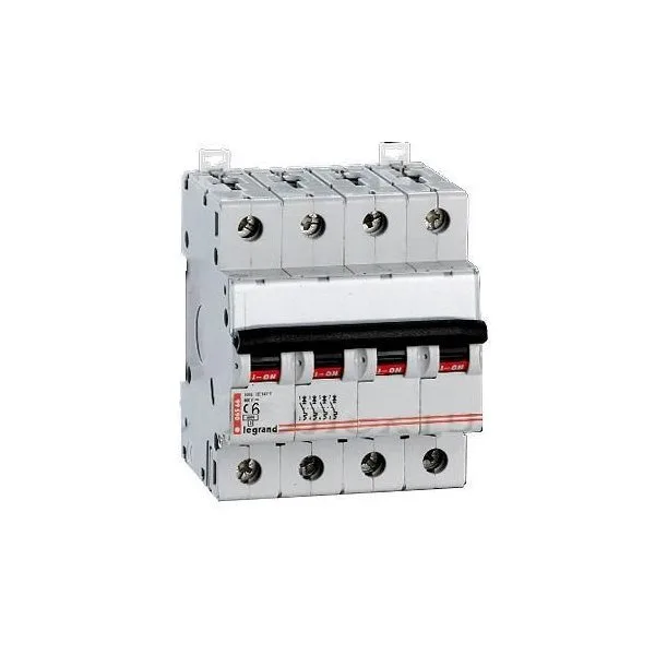 Выключатель автоматический четырехполюсный 16А C TX3 6kA Legrand 404070