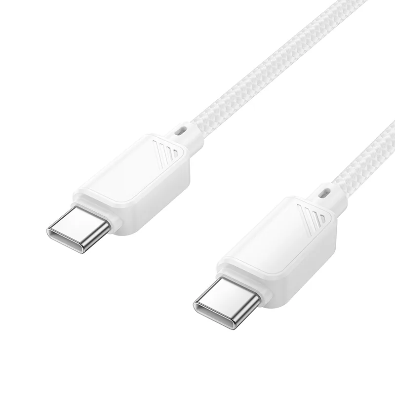 Type-C кабель Hoco X113, 60 Вт, белый, оплётка 6942007646215