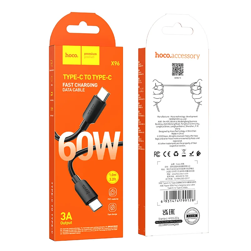 Type-C кабель Hoco X96, 3 A