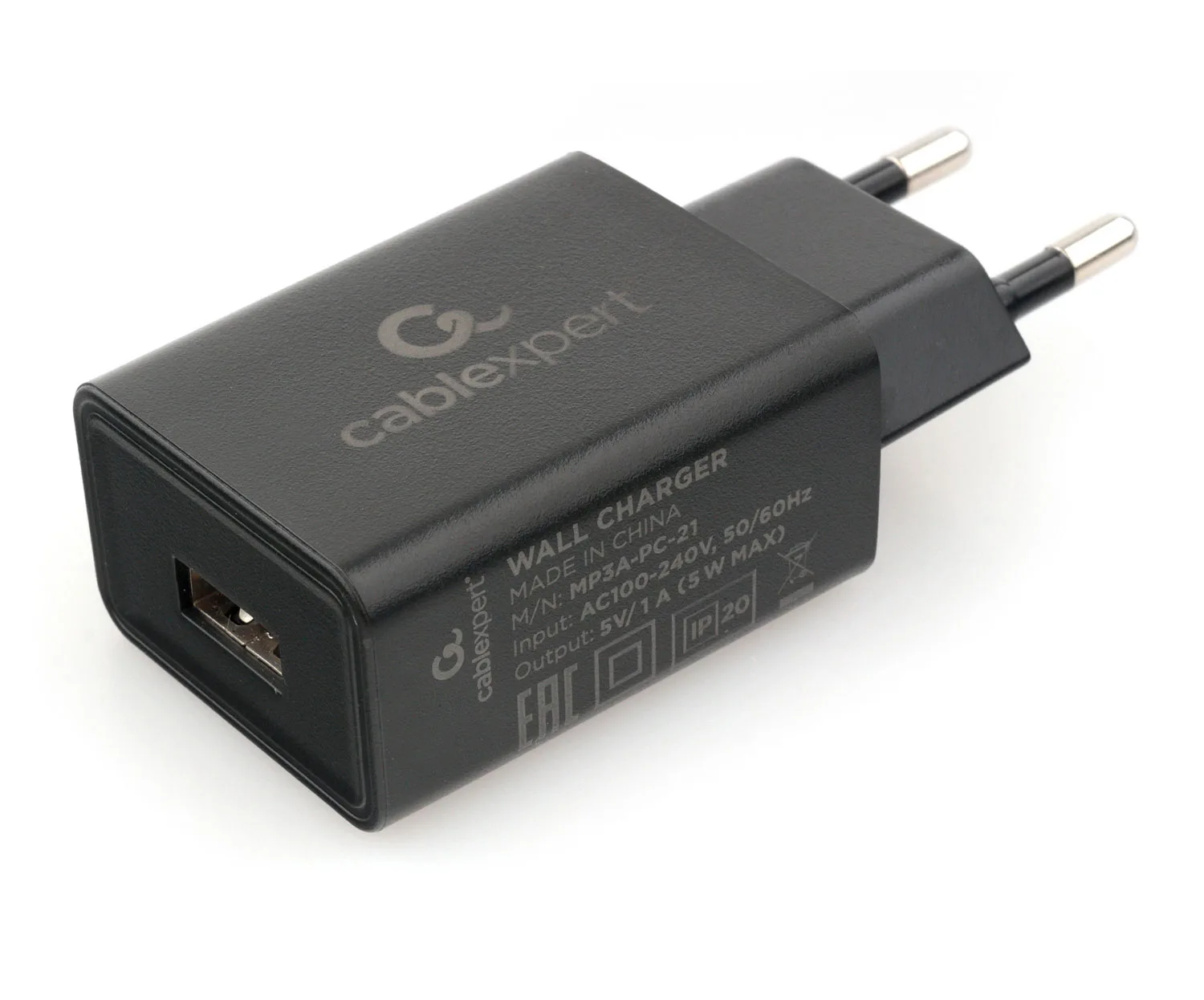 Зарядное устройство Cablexpert MP3A-PC-21, 5 Вт