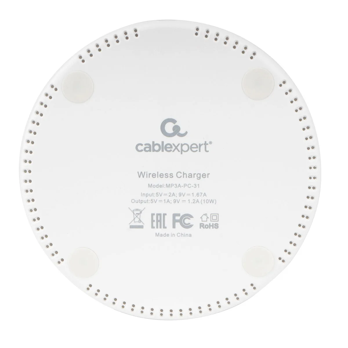 Беспроводная зарядка для телефона Cablexpert MP3A-PC-31