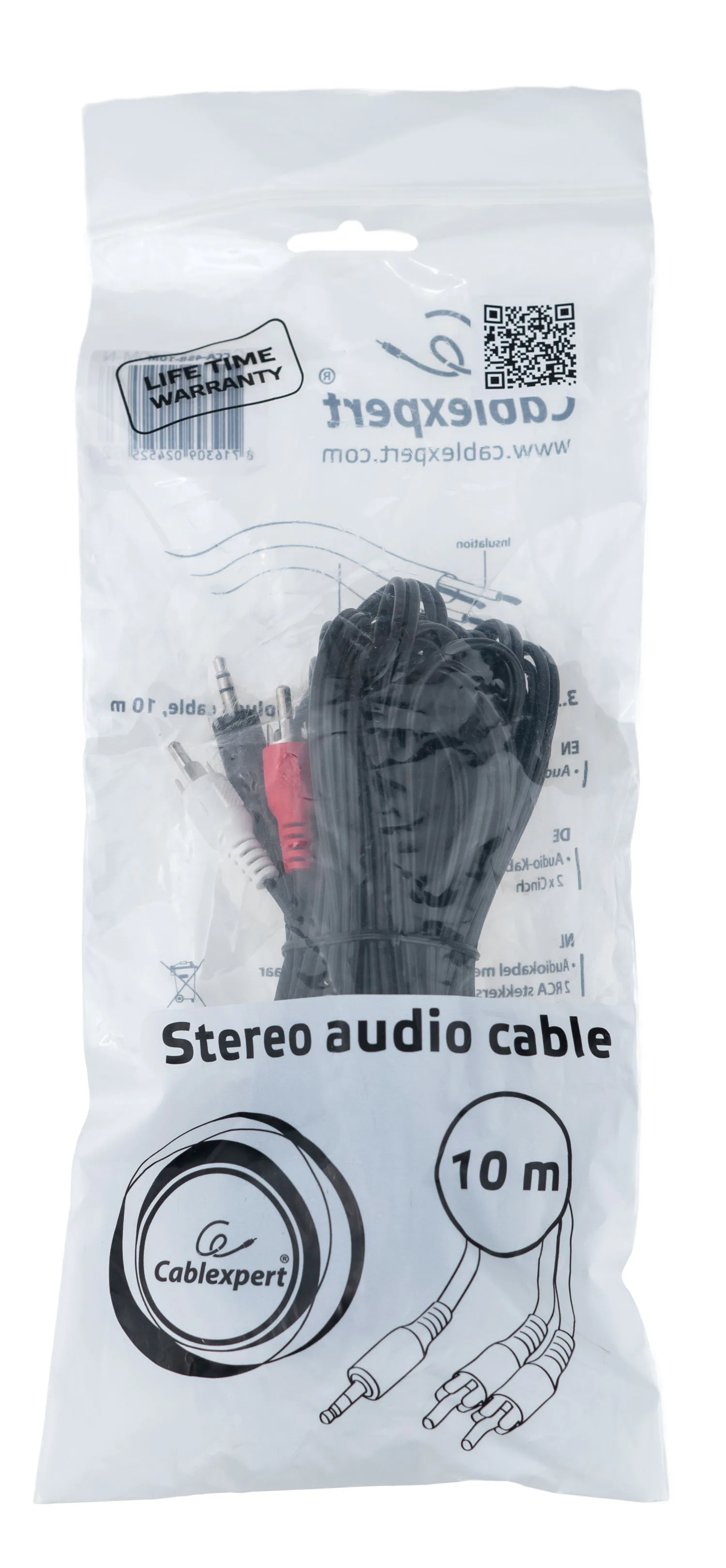 Кабель Jack 3.5 - 2 RCA Cablexpert CCA-458-10M