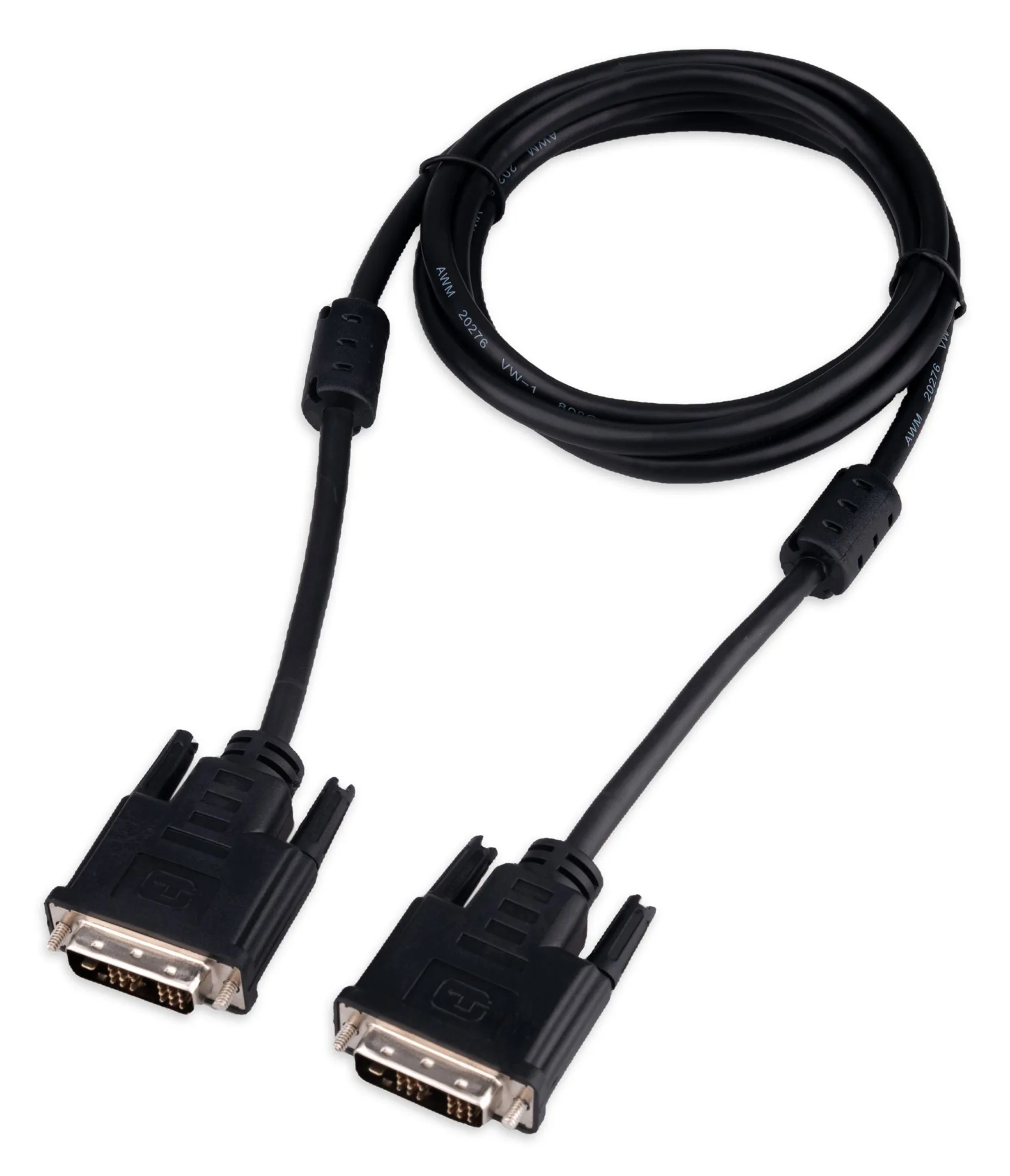 Кабель DVI-D single link Cablexpert CC-DVIL-BK-6, 19M/19M, 1.8м, CCS, черный, экран, феррит.кольца, пакет
