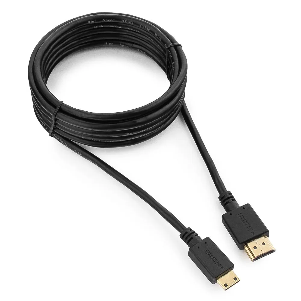 Кабель HDMI-miniHDMI CC-HDMI4C-10, 3.0м, v1.4, 3D, черный, экран, пакет