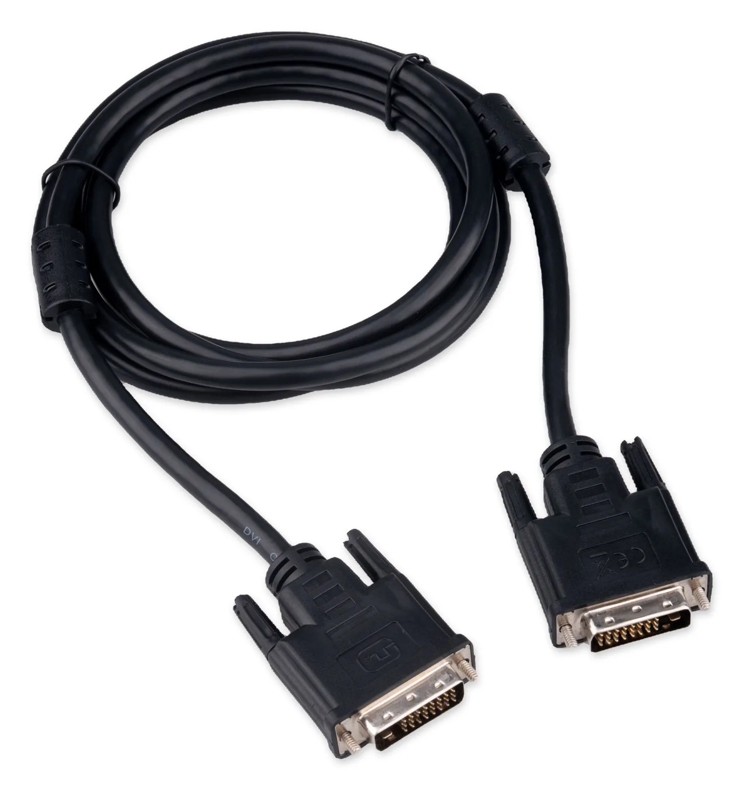 Кабель DVI-D dual link Cablexpert CC-DVI2L-BK-6, 25M/25M, 1.8м, CCS, черный, экран, феррит.кольца, пакет