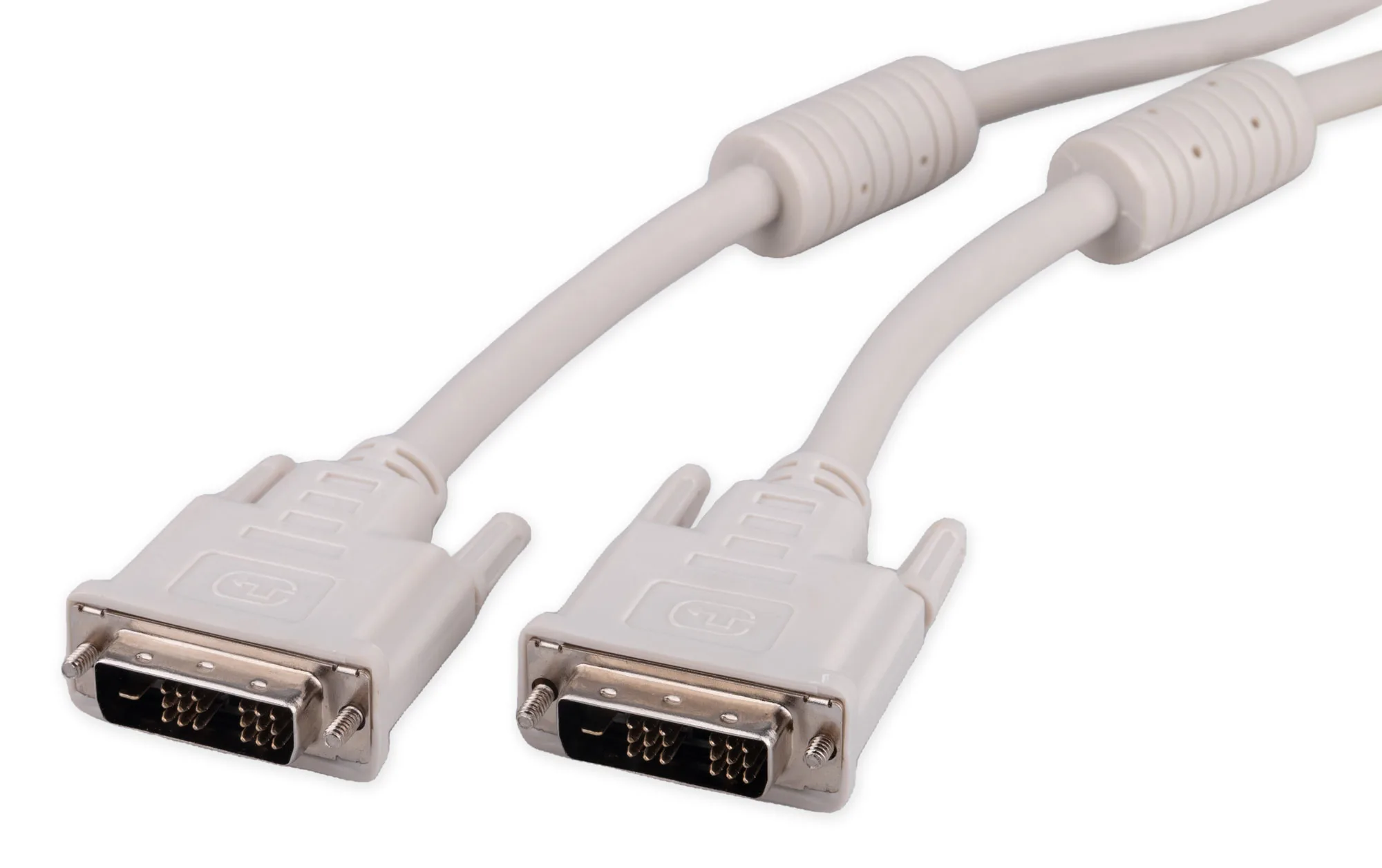 Кабель DVI-D single link Cablexpert CC-DVI-6C, 19M/19M, 1.8м, серый, экран, феррит.кольца, пакет