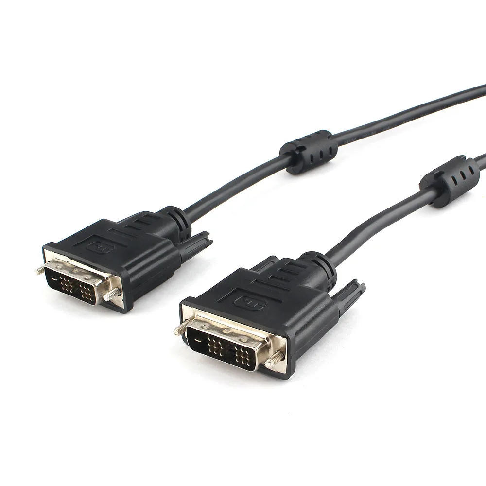 Кабель DVI-D single link Cablexpert CC-DVI-BK-6, 19M/19M, 1.8м, черный, экран, феррит.кольца, пакет
