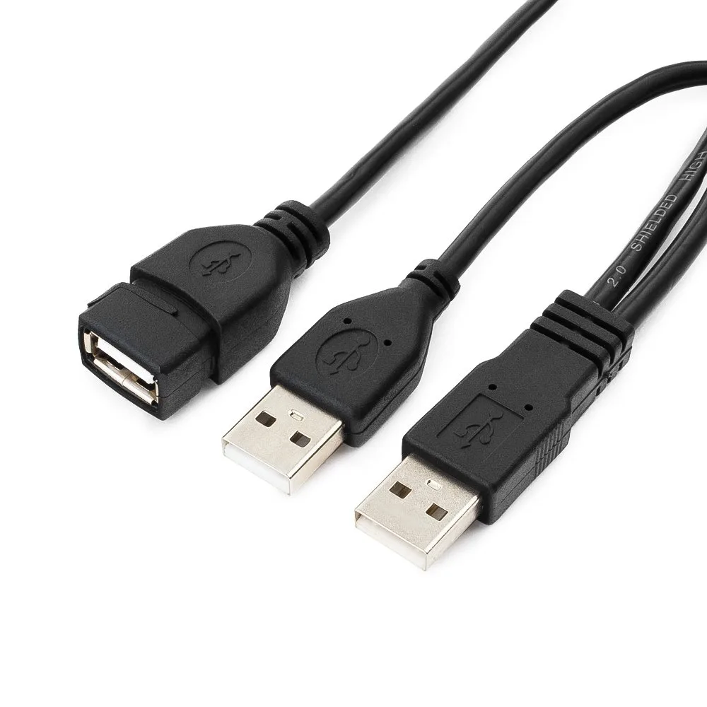 Кабель удлинитель USB2.0 Pro Cablexpert CCP-USB22-AMAF-6, 2xAM/AF, 1.8м, экран, черный, пакет