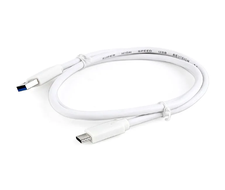 Кабель USB Cablexpert CCP-USB3-AMCM-1M-W, USB3.0 AM/USB Type-C, 1м, белый, пакет
