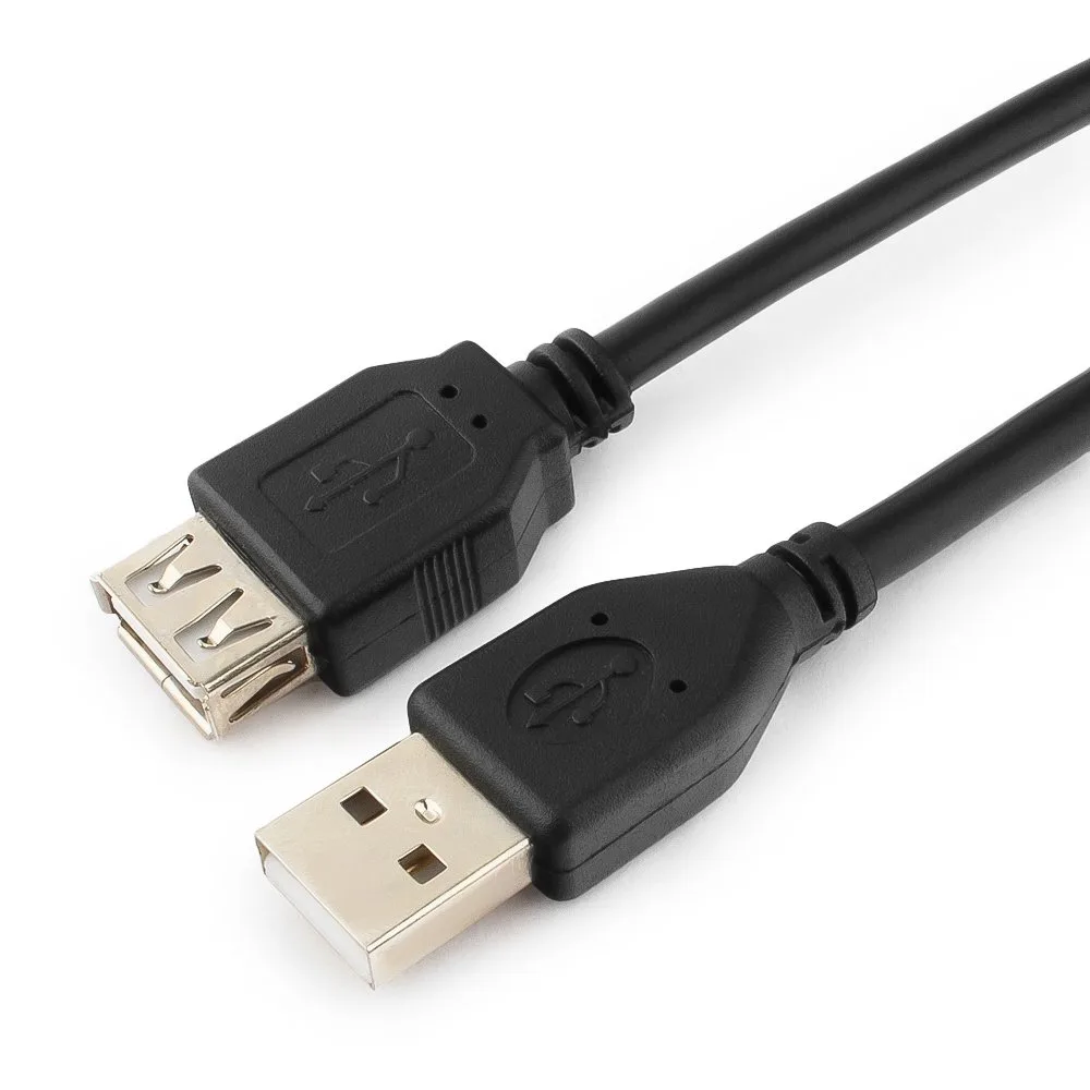 Кабель удлинитель USB2.0 Pro Cablexpert CCF2-USB2-AMAF-15, AM/AF, 4.5м, экран, 2феррит.кольца, черный, пакет