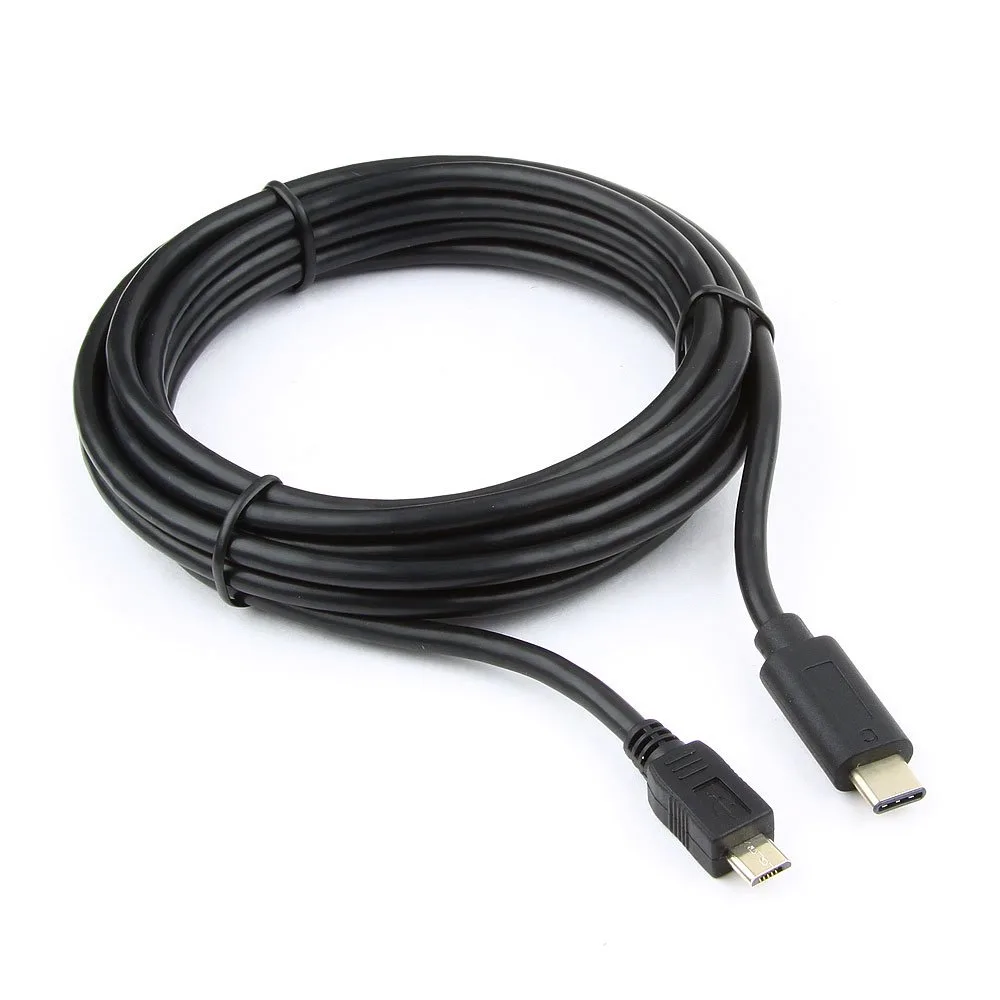 Кабель USB Cablexpert CCP-USB2-mBMCM-10, USB2.0 microBM/USB Type-C, 3м, пакет
