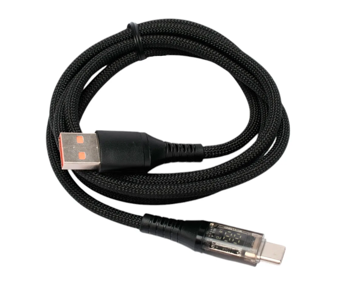 USB Type-C кабель с дисплеем Cablexpert CCP-USB2-AMCM-SCR-1M