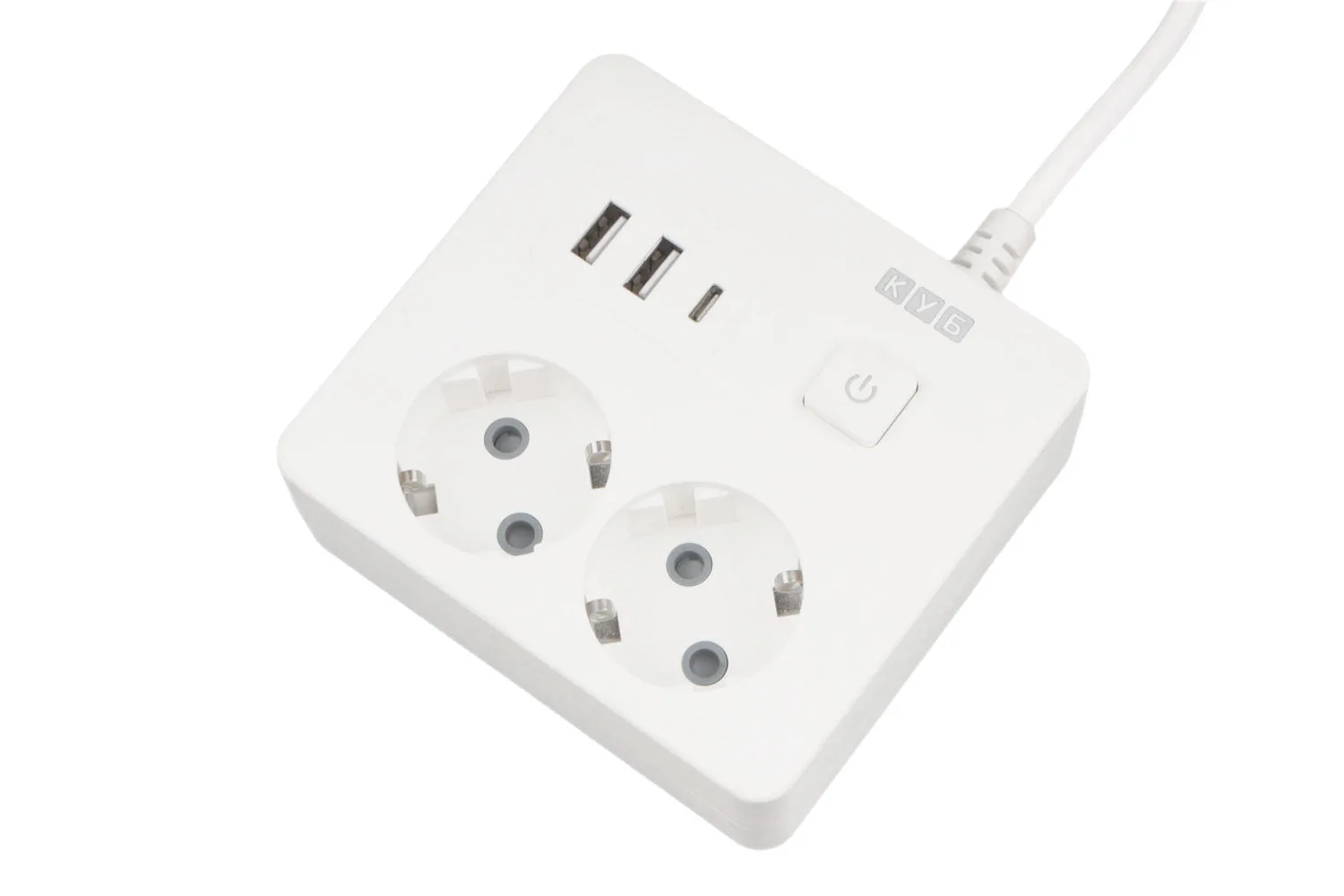 Сетевой удлинитель с USB КУБ PC-1-2M