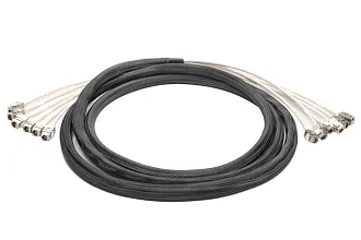 Сборка кабельная разветвительная Eurolan, кат. 6A, экр., S/FTP, keystone 20м, LSZH (нг(A)-HFLTx), чёрный, модуль-модуль, (24D-SA-01-20BL)