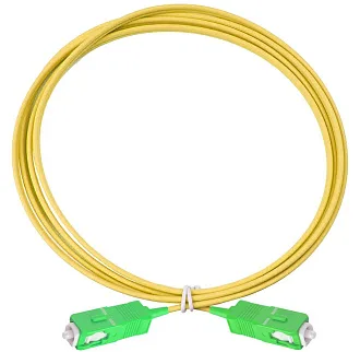 Коммутационный шнур оптический Eurolan Tight Buffer, Simplex SC/SC, OS2 9/125, LSZH (нг(A)-HFLTx), 5м, цвет: жёлтый, (41E-S2-SC-SC-05-AA)