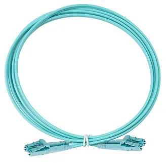 Шнур коммутационный Eurolan Tight Buffer, Duplex LC/LC, OM3 50/125, LSZH (нг(A)-HFLTx), Ø 3,1мм, 5м, цвет: бирюзовый, (41R-30-LC-LC-05)