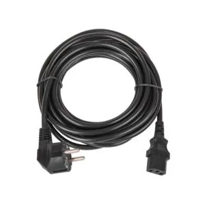 Кабель питания CEE 7/7 евровилка с заземл./разъем C13 IEC 60320 3х1кв.мм 250В 10А 5м черн. NIKOMAX TLK-PCC10-050