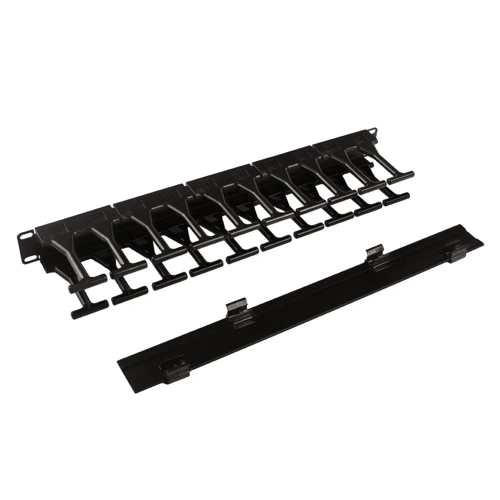 Cabeus JB08-1U-PL-BK Кабельный органайзер горизонтальный 19
