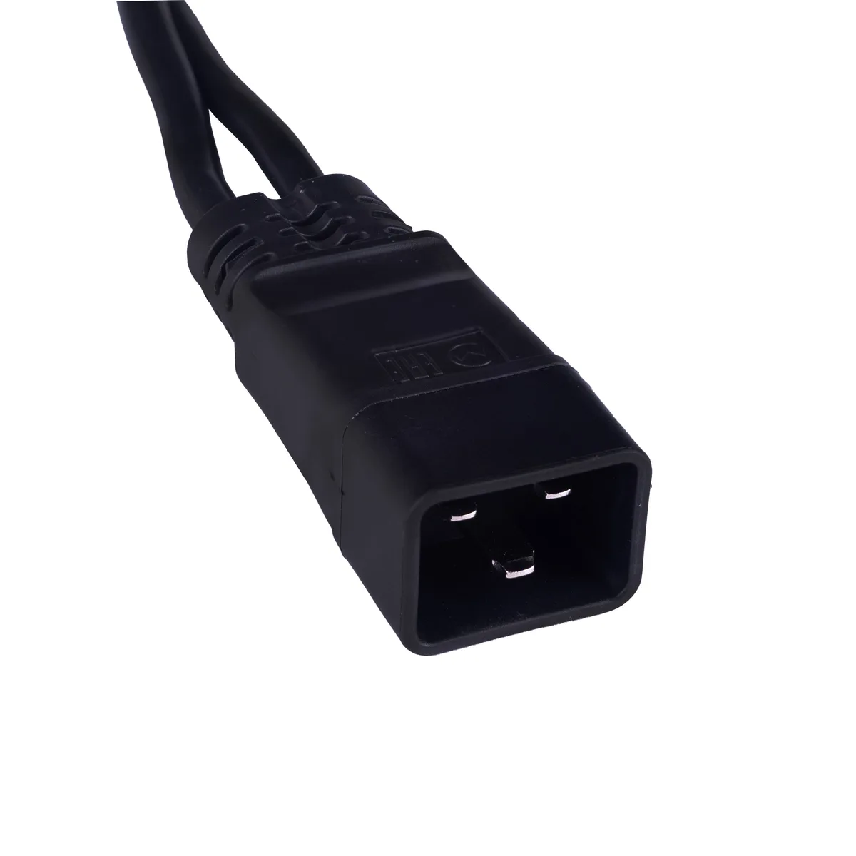 Cabeus PC-IEC20-2xIEC13-1.5-0.3M Кабель питания (C20 - 2xC13) (3x1.5), черный, 0.3 м