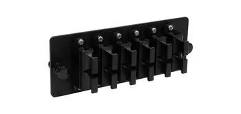 Cabeus FO-FP-4K-6QLCM2-BK-T Модуль до 6 портов QLC(DSC) с отверстиями под винты M2 для крепления розеток, черный
