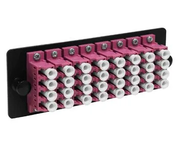 Cabeus FO-FP-4K-8QLCM2-BK-T Модуль до 8 портов QLC(DSC) с отверстиями под винты M2 для крепления розеток, черный