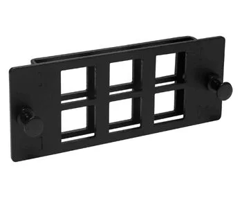 Cabeus FO-FP-4K-6KJ-BK-T Модуль до 6 портов, для модулей Keystone Jack, черный (пустой)