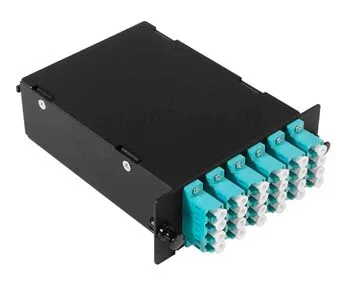 Cabeus FO-4K-6QLC/U-2MPO/U(m)-MM503-BK-T Оптическая кассета в сборе, розетки LC/MM-quad - 6шт. - MPO/UPC - 2шт., гидра MPO/UPC male - 12LC/UPC - 2шт., MM50(ОМ3), черная