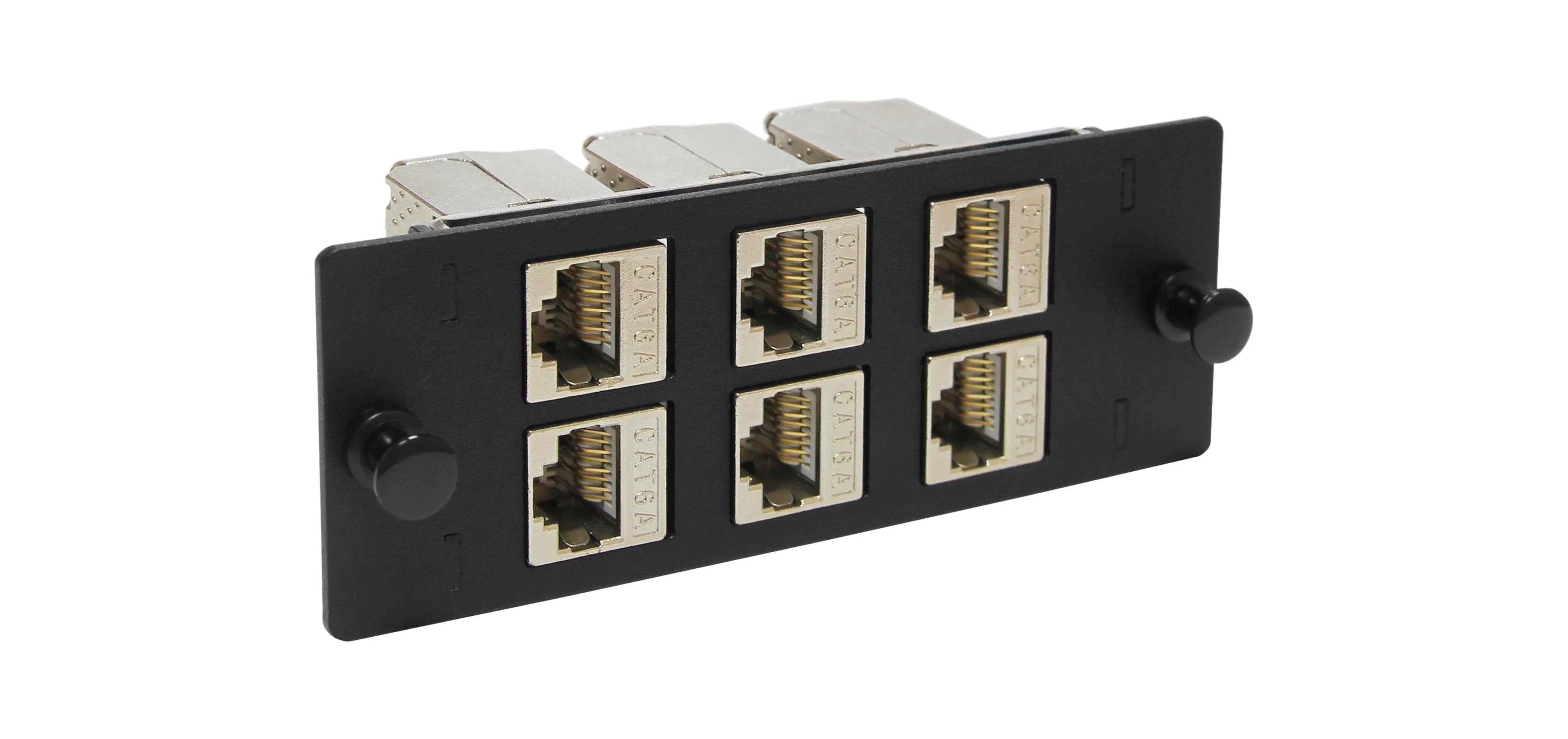 Cabeus FO-FP-4K-6KJ-BK-T Модуль до 6 портов, для модулей Keystone Jack, черный (пустой)