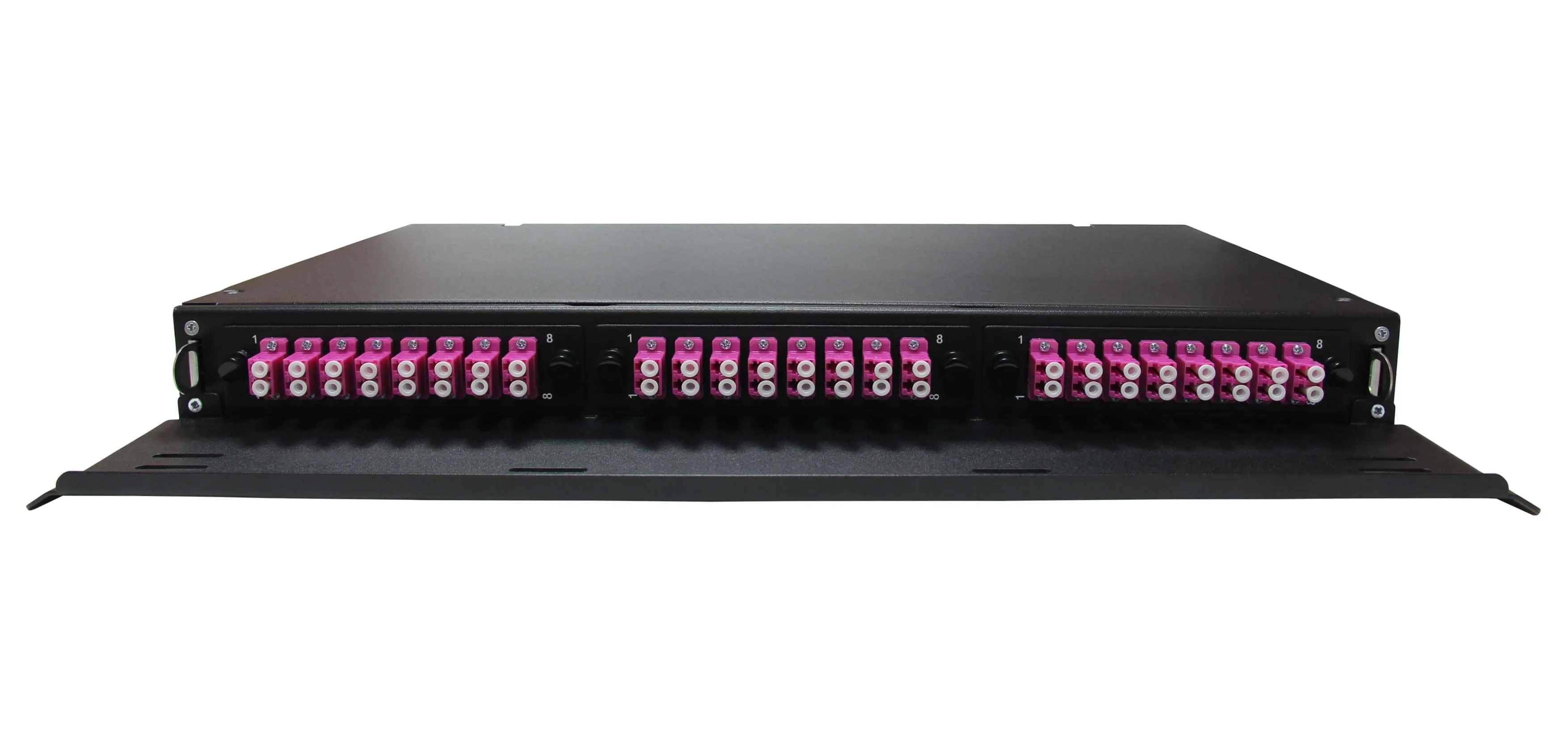 Cabeus ODF-19-3FP-24FC/ST/SC-S-BK-T Кросс оптический стоечный выдвижной, 19, до 24 портов, черный