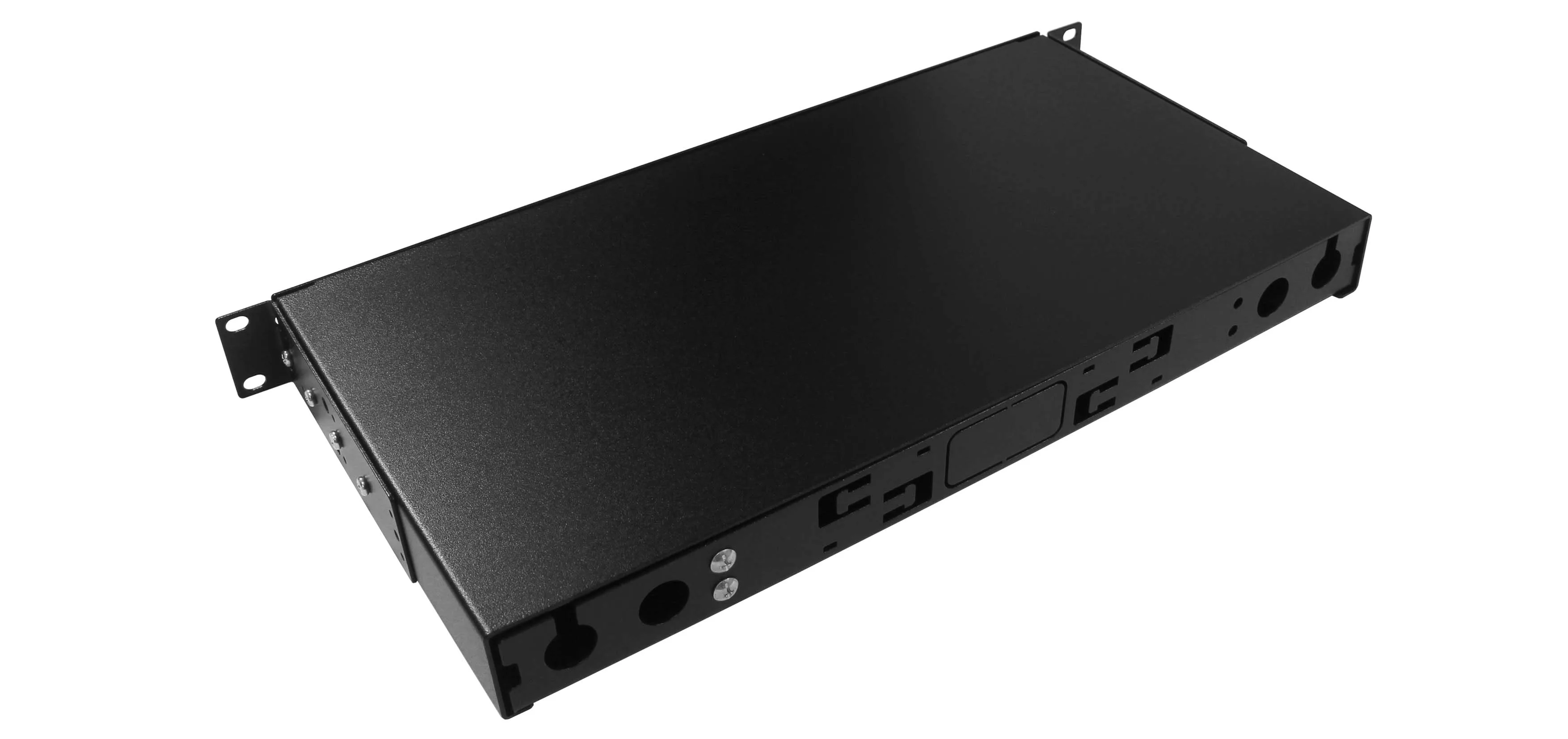 Cabeus ODF-19-24SC-S-BK-T Кросс оптический стоечный, 19, до 24 портов LC-Duplex, сплошная панель, черный