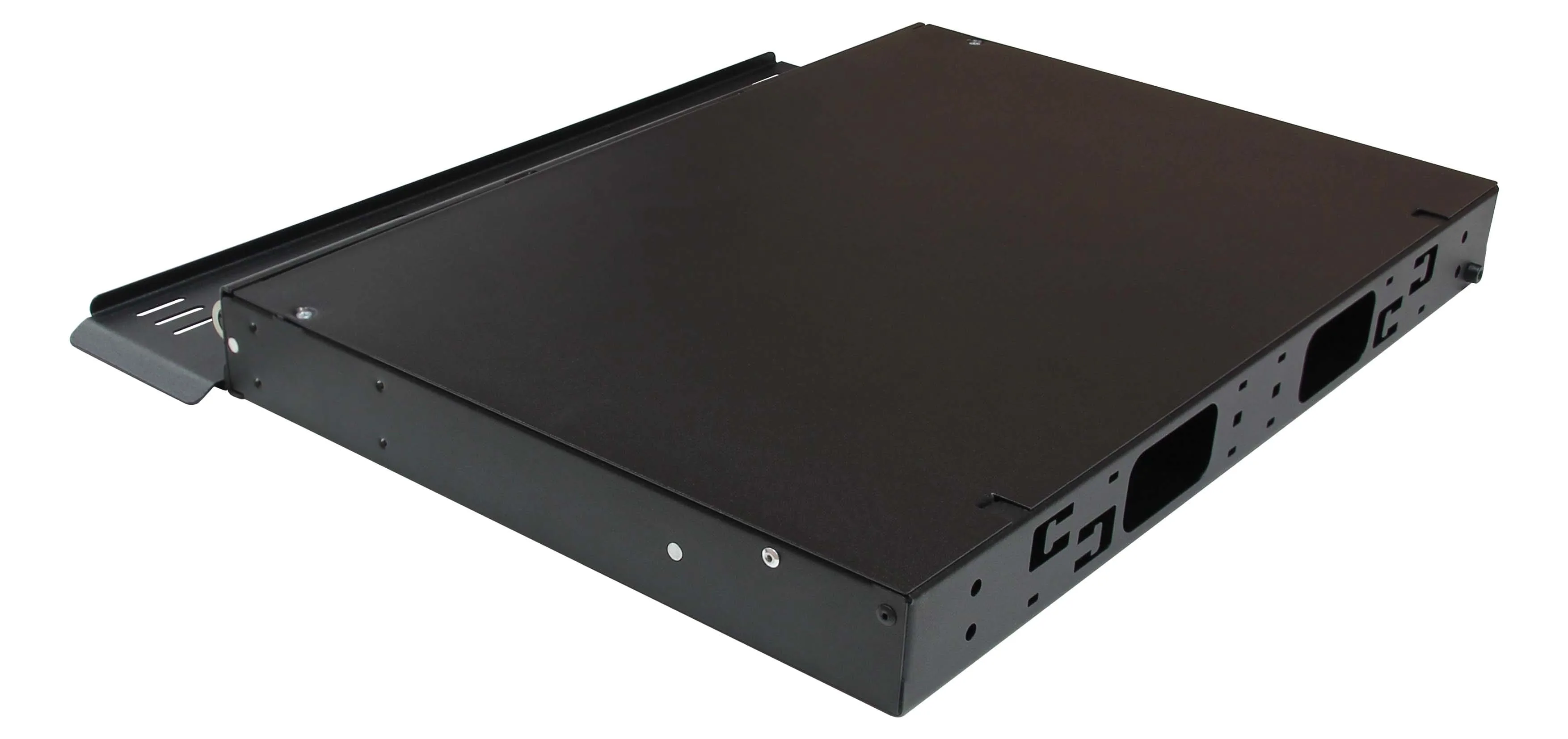 Cabeus ODF-19-3FP-24FC/ST/SC-S-BK-T Кросс оптический стоечный выдвижной, 19, до 24 портов, черный