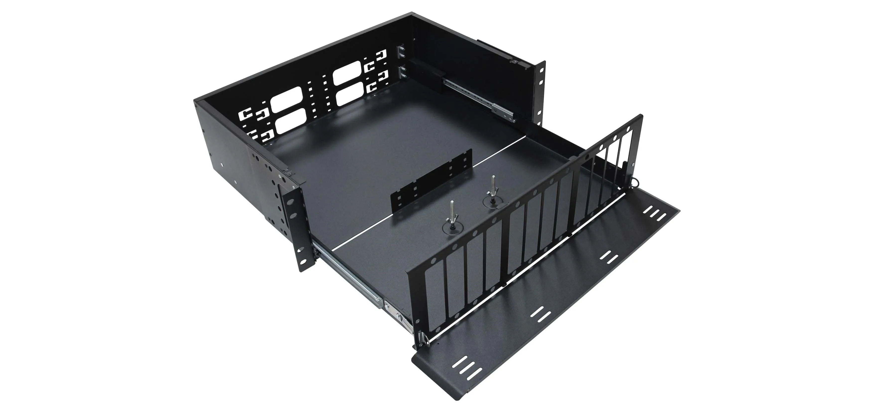 Cabeus ODF-19-12FP-96FC/ST/SC-S-BK-T Кросс оптический стоечный выдвижной, 19, до 96 портов, черный