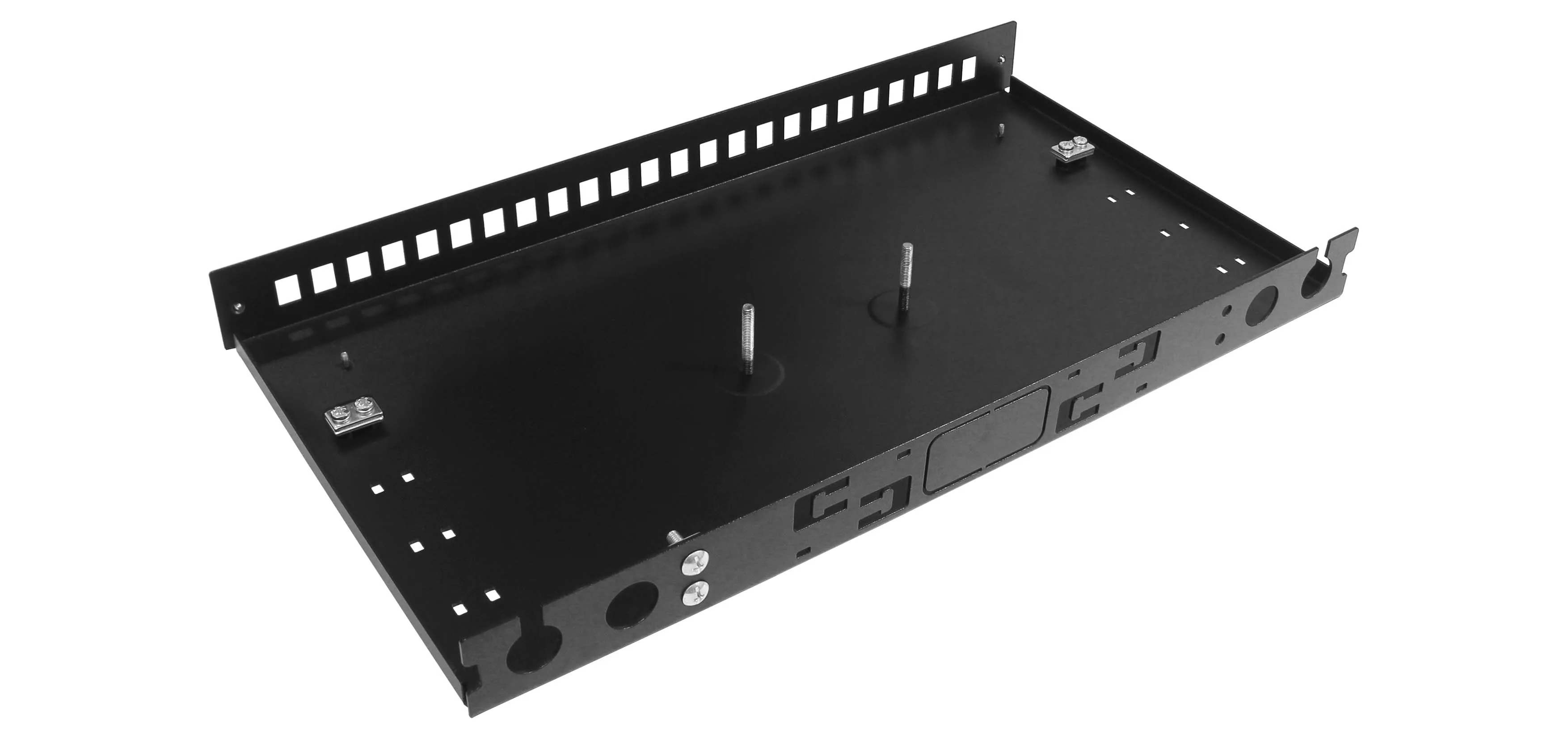 Cabeus ODF-19-24SC-S-BK-T Кросс оптический стоечный, 19, до 24 портов LC-Duplex, сплошная панель, черный