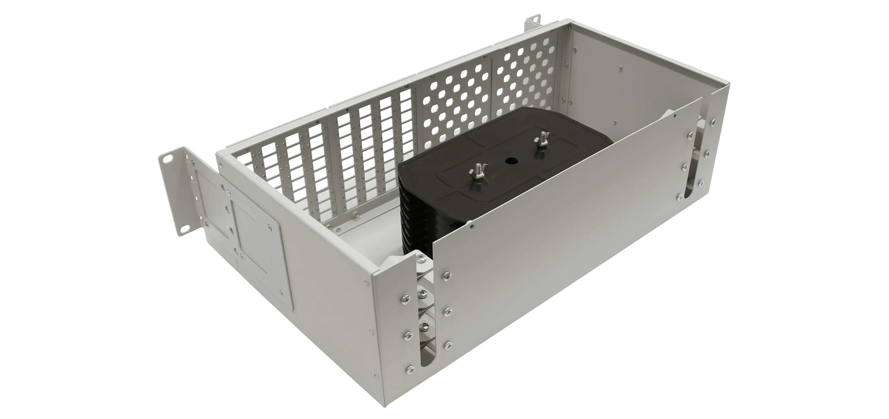 Cabeus FO-19-4FP-144FC/ST/SC-S-T Кросс оптический стоечный, 19, до 144 портов, серый