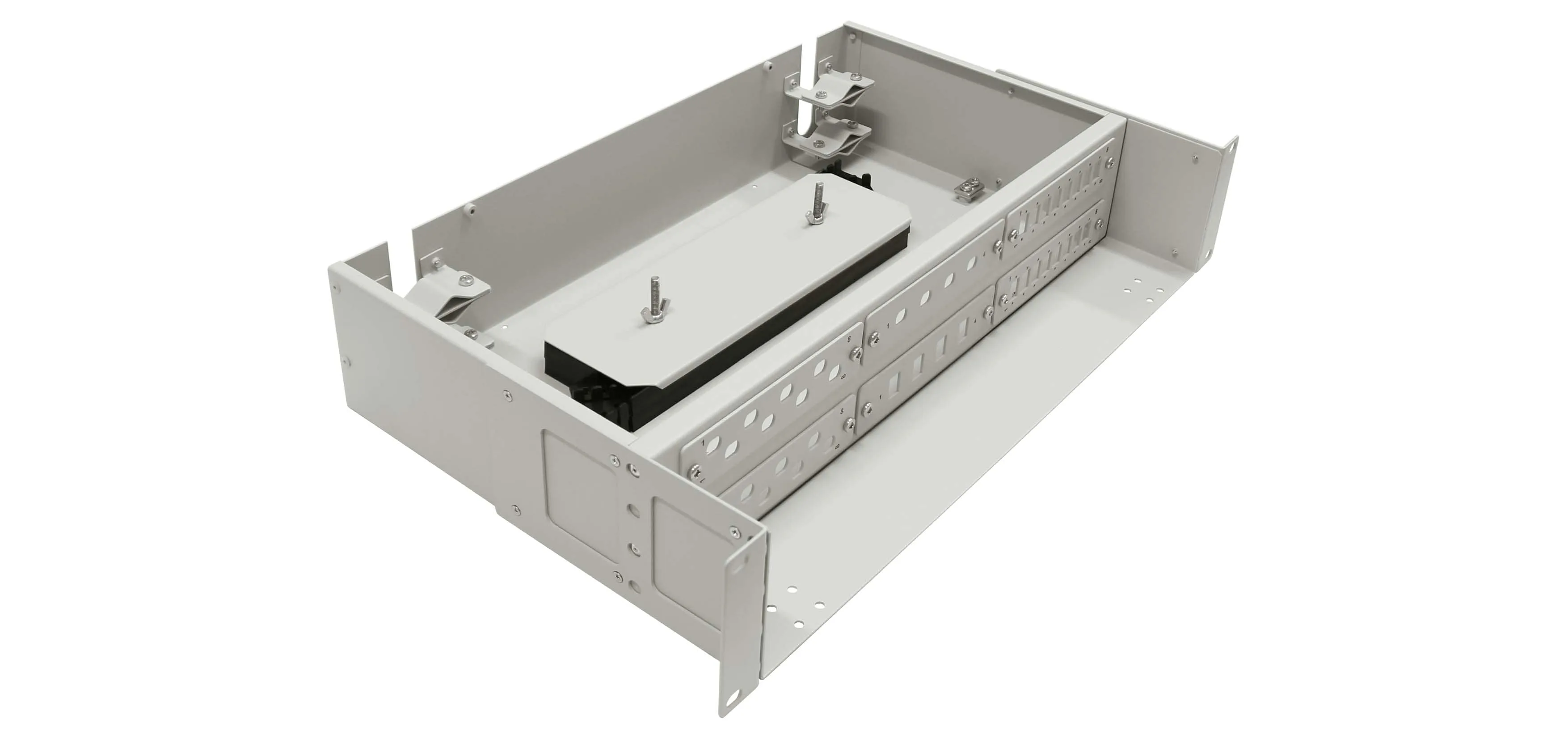 Cabeus FO-19-6FP-48FC/ST/SC-S-T Кросс оптический стоечный, 19, до 48 портов, серый