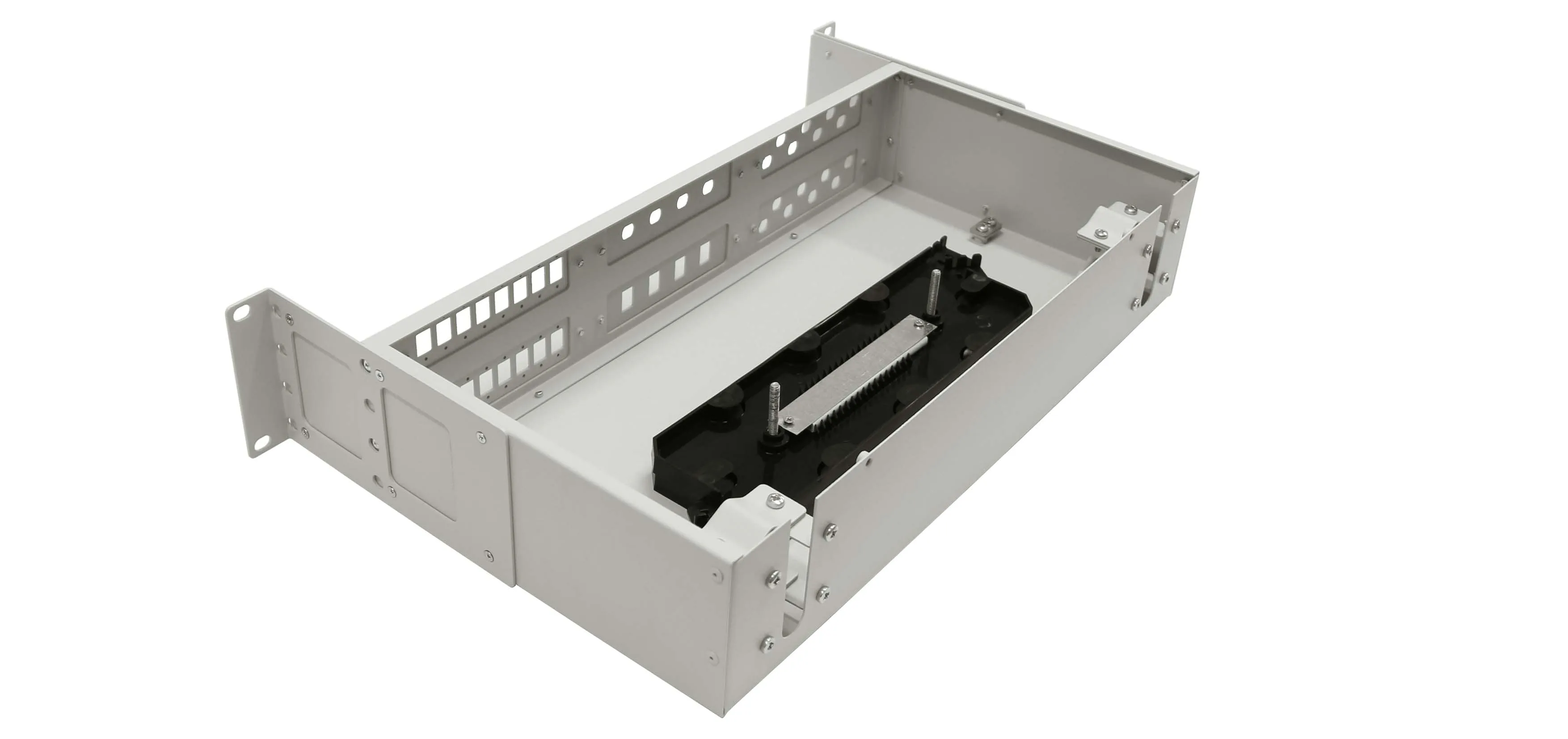 Cabeus FO-19-6FP-48FC/ST/SC-S-T Кросс оптический стоечный, 19, до 48 портов, серый